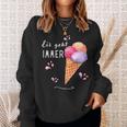 Eis Geht Immer Eisparele Eiscafe Du Liebst Eiscreme Eispar Sweatshirt Geschenke für Sie