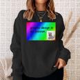 El Diseño Gráfico Es Mi Pasión Arco Iris Comic Sans Camisa de entrenamiento Regalos para ella