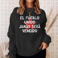 El Pueblo Unido Jamas Seraencido Latino Potenza Latina Unite Felpa Regalos para ella