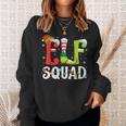 Elf Squad Christmas Family Matching Pajamas Xmas Elf Pajama Sweatshirt Gifts for Her