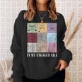 In My Engaged Era Retro Bride Wedding Engagement Sweatshirt Gifts for Her