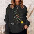 Esa Sonnensystem Planeten Sonne Umlaufbahn Sweatshirt Geschenke für Sie