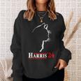 Cat Harris 24 Vote Kamala Harris For President Sweatshirt Gifts for Her