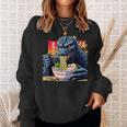 Kaiju Eating Ramen Japanese Monster Lover Birthday Sweatshirt Gifts for Her