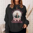 Trump 2024 I'll Be Home Christmas Santa Xmas Pajamas Sweatshirt Gifts for Her