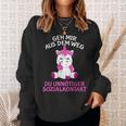 Geh Mir Aus Dem Weg Du Unnötiger Sozialkontakt Unicorn Sweatshirt Geschenke für Sie