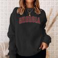 Georgia Ga Vintage Athletic Red Sports 80S 90S Style Sweatshirt Gifts for Her