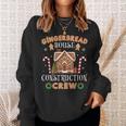Gingerbread House Construction Crew Christmas Sweatshirt Gifts for Her