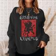 Greetingsom Krampus Santa Claus Kramperl Perchten Krampus S Sweatshirt Geschenke für Sie