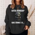 Guten Morgen Ganz Dünnes Eis Kaffee Quote Raccoon Sweatshirt Geschenke für Sie