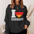 With I Heart Deutschland I Heart Germany Germany Flag Sweatshirt Geschenke für Sie