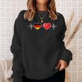 Heartbeat Deutschland Turkey Sweatshirt Geschenke für Sie