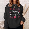 Herzensmensch Partneralentine's Day Friendship Sweatshirt Geschenke für Sie