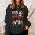 Ho Hol Mir Mal Ein Bier Christmas Santa Claus Sweatshirt Geschenke für Sie