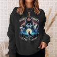 Human By Chance Alpha By Choice Cool Wolves Wolf Meme Sweatshirt Gifts for Her
