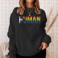 Human Lgbtqia Flag Lgbtq Flag Human Lgbtqia S Sweatshirt Geschenke für Sie