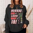 Hurra Der Lauch Wird 18 18Th Birthday 18Th Honourful Fun Sweatshirt Geschenke für Sie