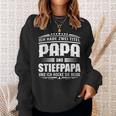 Ich Habe Zwei Titel Papa Und Steppapa Ich Rocke Sie Bote Sweatshirt Geschenke für Sie