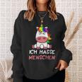 Ich Hasse Menschen Unicorn Sweatshirt Geschenke für Sie