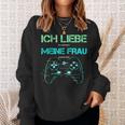 Ich Liebe Es Wenn Mich Meine Frau Zocken Lässt Gamer Sweatshirt Geschenke für Sie