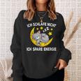 Ich Schlafe Nicht Ich Spare Energie Cat Nightdress Sweatshirt Geschenke für Sie