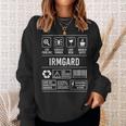 Irmgard Lustig Spruch Nameorname Geburtstag Sweatshirt Geschenke für Sie