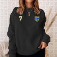 Isole Salomone Numero 7 Bandiera Calcio Sette Felpa Regalos para ella