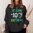 It's My 10Th Birthday Scooter Skating 10 Year Old Birthday Sweatshirt Gifts for Her