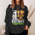 It's My 1St Birthday Zoo Tema Compleanno Safari Animale Giungla Felpa Regalos para ella