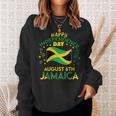 Jamaica 62Nd Independence Day Jamaican Pride Jamaica Flag Sweatshirt Gifts for Her