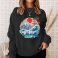 Japonés Monte Fuji Gran Ola Kanagawa Japón Arteintage Camisa de entrenamiento Regalos para ella