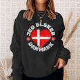 Jeg Elsker Danmark Or I Love Denmark For Denmark Day Sweatshirt Geschenke für Sie