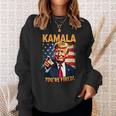 Kamala Du Bist Gefeuert Lustiger Präsident Trump Lacht Über Kamala Sweatshirt Geschenke für Sie