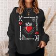 King Of Hearts Card Costume Halloween King Of Hearts Sweatshirt Gifts for Her