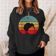 Kiwi Bird Retrointage Sunset New Zealand Animals Kiwi Bird S Sweatshirt Geschenke für Sie