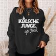 Kölsche Junge Op Jöck Kölner Unterwegs Cologne Sweatshirt Geschenke für Sie