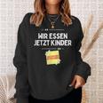 Komm Wir Essen Kinder Punctuation Mark Comma Sayings Sweatshirt Geschenke für Sie