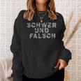 Kraftsport Schwer Und Falsch Gym Workout Fitness Sweatshirt Geschenke für Sie