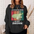 Laitaintage Sarebbe Noiosa Senza Amante Delle Zucchine Retrò Felpa Regalos para ella