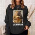 Lecker Bierchen Wombat Sweatshirt Geschenke für Sie