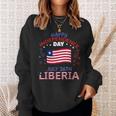 Liberia 177Th Independence Day Liberian Pride Liberia Flag Sweatshirt Gifts for Her