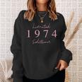 Limited Edition 1974 Geburtstag 1974 Geboren 1974 Jahrgang Sweatshirt Geschenke für Sie