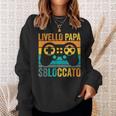 Livello Futuro Papà Sbloccato Gaming Annuncio Gravidanza Felpa Regalos para ella