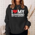 I Love My Boyfriend I Heart My Boyfriend Gf Bf Felpa Regalos para ella