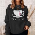 I Love English Tea Uk Flag Fun Novelty Souvenir Memorabilia Sweatshirt Gifts for Her