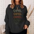 Love Heart Opel Grungeintage Style Opel Sweatshirt Geschenke für Sie