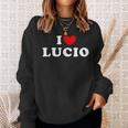 I Love Lucio I Love Lucio Sweatshirt Geschenke für Sie