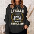 Maglia Divertente Laurea Gamer Livello Laurea Sbloccato Felpa Regalos para ella