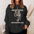 Maine Coon Service Personnel Cat Lovers Cat Sweatshirt Geschenke für Sie