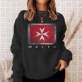 Maltese Cross Flag Malta Sweatshirt Geschenke für Sie